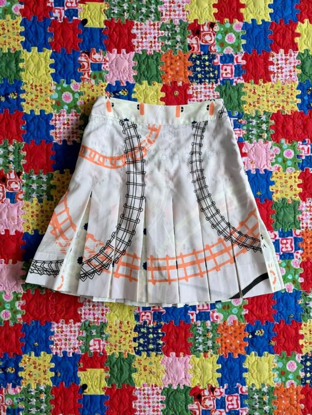 NEGARIN Horsebit Print Knee Length Skirt Size 6